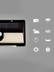 Applique LED Solare Giardino 190 SMD con Sensore di Movimento e Crepuscolare