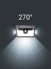 Applique LED Solare Giardino 218 SMD con Sensore di Movimento e Crepuscolare