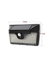 Applique LED Solare Giardino 218 SMD con Sensore di Movimento e Crepuscolare