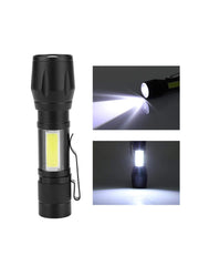 Mini Torcia LED Aluminium Zoom Ricaricabile