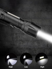 Mini Torcia LED Aluminium Zoom Ricaricabile