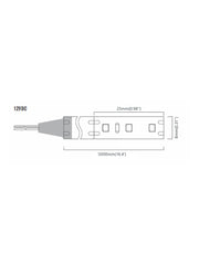 12V Striscia LED 2835 120L 10W/m 800lm/m 5mt Larghezza 8mm