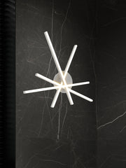 Raggio 4 Bianco 30W luce Naturale 4000K Lampadario LED a Soffitto