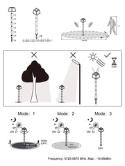 Paletto LED Solare Giardino con Sensore ALTILIA 106cm