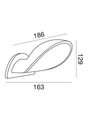 Applique LED Esterno 10W Iris