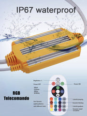 Striscia LED 220V SMD5050 RGB 60LED/m IP67 su Misura