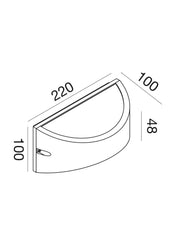Applique LED Esterno 10W Lien