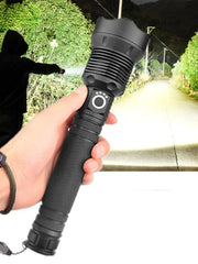 Torcia Luminosa 10000LM Zoomable Usb ricaricabile