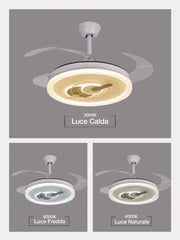Ventilatore da Soffitto a Luce LED con Pale Pieghevoli 9041