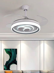 Ventilatore da Soffitto a Luce LED con Pale Pieghevoli 8003