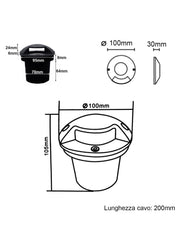 Faretto LED Incasso Calpestabile Giardino 5W Luce Naturale 4000K