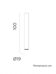 Lampada da Terra Cilindrica Fity