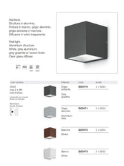 Applique LED Esterno Doppio fascio di luce Apo