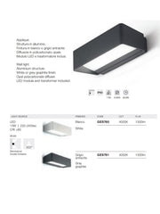 Applique LED Esterno 13W Haru