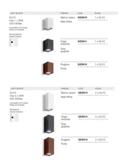 Applique GU10 Esterno Singolo / Doppio fascio di luce Shin