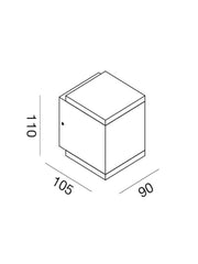 Applique LED Esterno 12W Ges1100