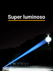 Torcia LED Potente Professionale 10000 Lumen Zoomable Usb ricaricabile