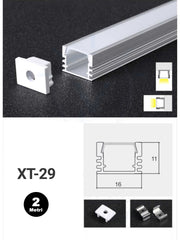 Profilo Alluminio per Strisce LED XT-29 16mm*11mm