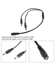 Cavo Sdoppiatore DC 1 Femmina a 2 Maschio 2m