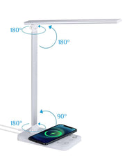 Lampada da Scrivania LED con Ricarica Wireless Protegge L'occhio 6.5w