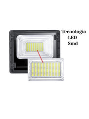 Faretto led esterno con pannello solare