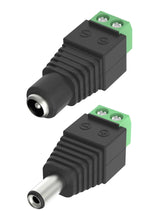 DC Connettore di Alimentazione Maschio Femmina 5,5 mm x 2,1 mm 12 V Presa Jack di Alimentazione