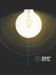 LAMPADINA FILAMENTO G125 10W E27 3000K