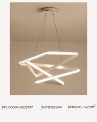 GIULIA FULMINE 9112 Lampadario LED a Sospensione SMART