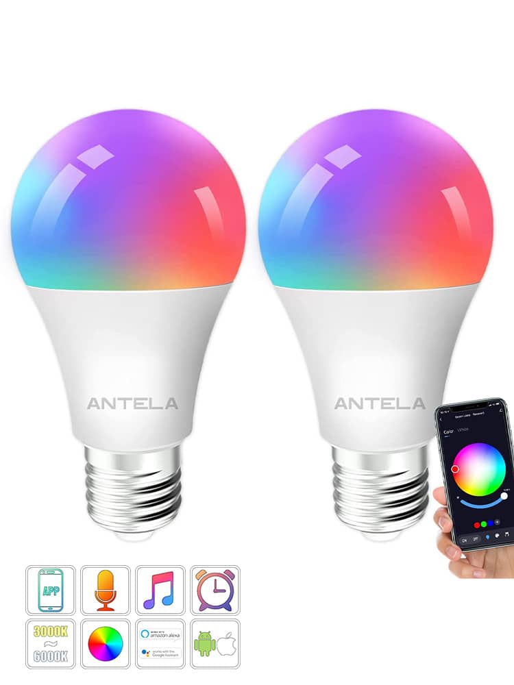 Lampadine LED Smart Inteligente WiFi 10W RGB & 2700K-6500K E27