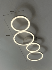 GIULIA PIANETA 67229 Lampadario LED a Soffitto Smart