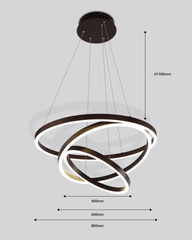 GIULIA PIANETA 6815-3 Lampadario LED a Sospensione SMART