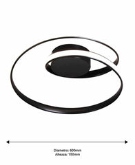 GIULIA VENTO 9277 Lampadario LED a Soffitto SMART