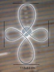 Lampadario LED a sospensione Fiore con Controller e APP 120cm 80w 6801-4