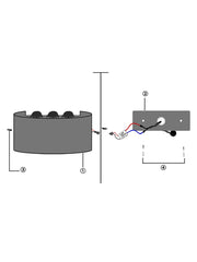 Applique da Parete Moderno 8LED IP44