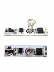 Interruttore Touch dimmer con luce Giallo per profilo alluminio LED 8A 12/24V