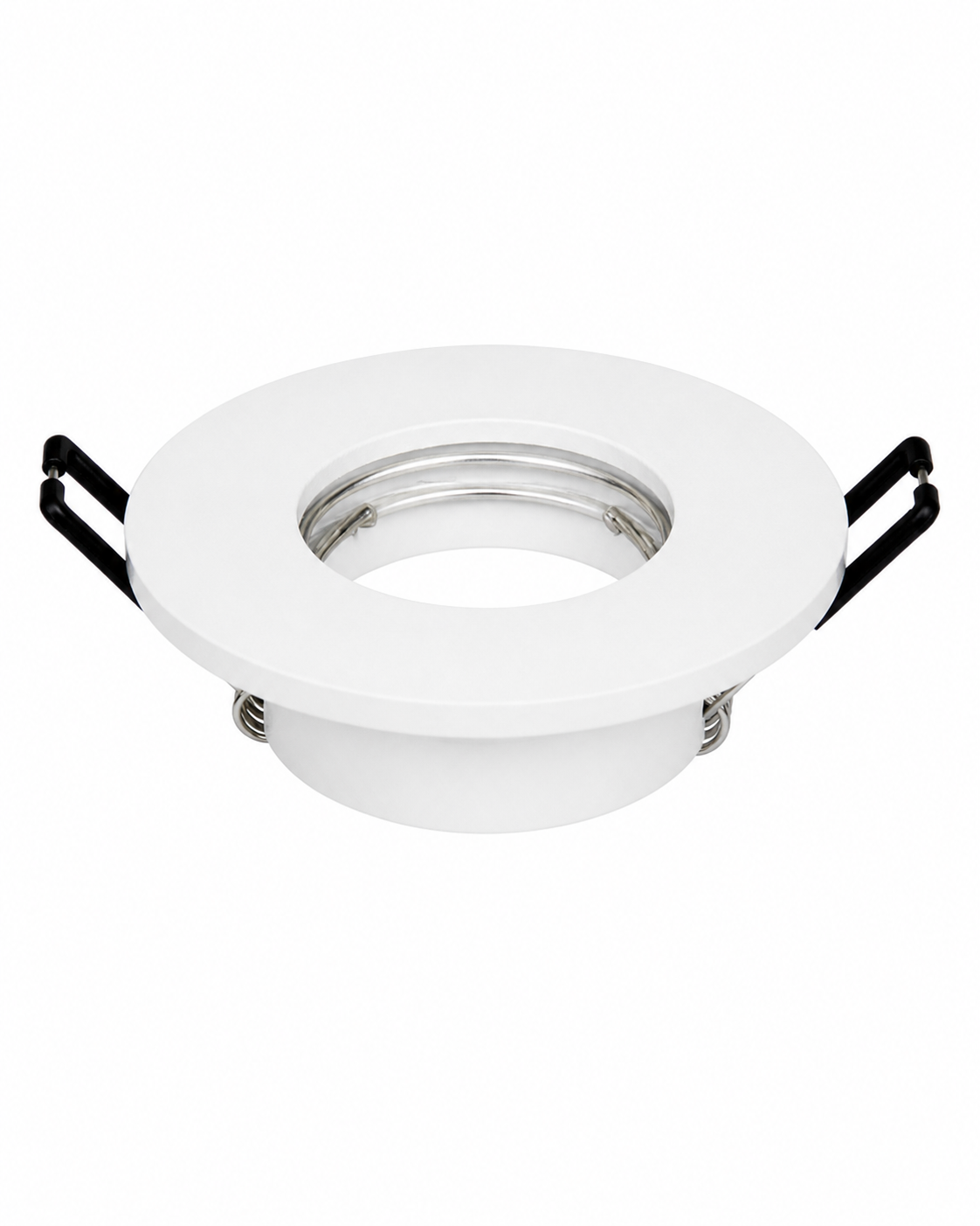Ghiera rotonda da incasso IP44 per GU10 bianco