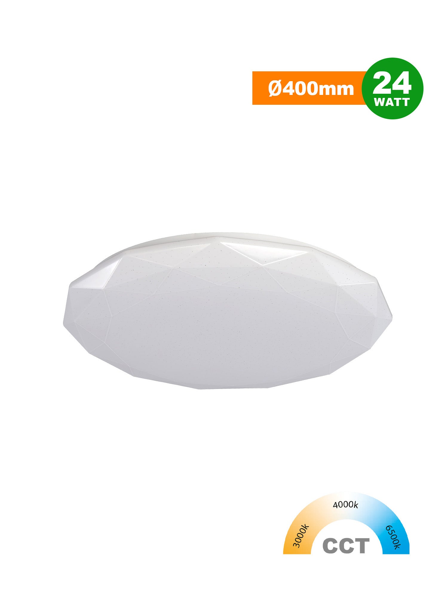 DOME LIGHT Plafoniera LED 3in1 24W/36W Diamante Immagine principale del prodotto
