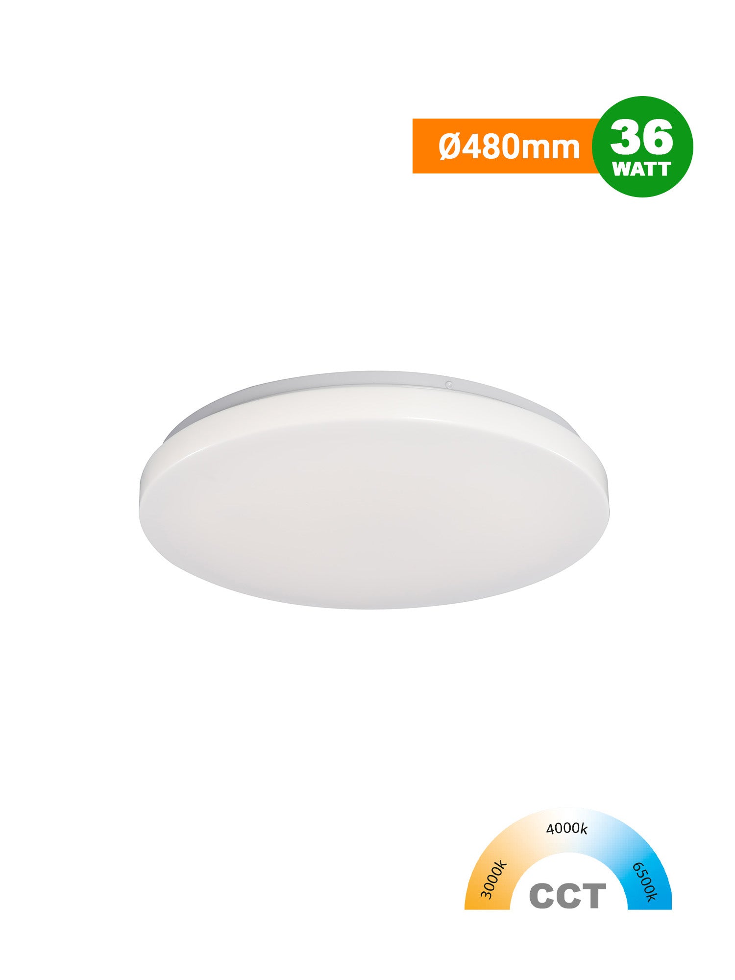DOME LIGHT Plafoniera LED 3in1 24W/36W SKU 19562 Immagine secondaria del prodotto