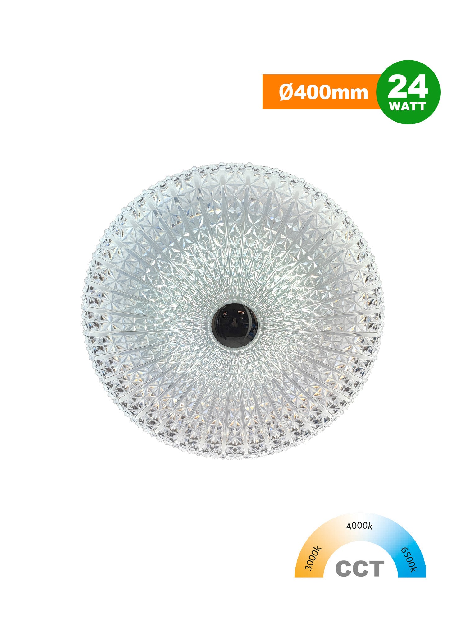 DOME LIGHT Plafoniera Led 3in1 24W sku 19593 Immagine principale del prodotto