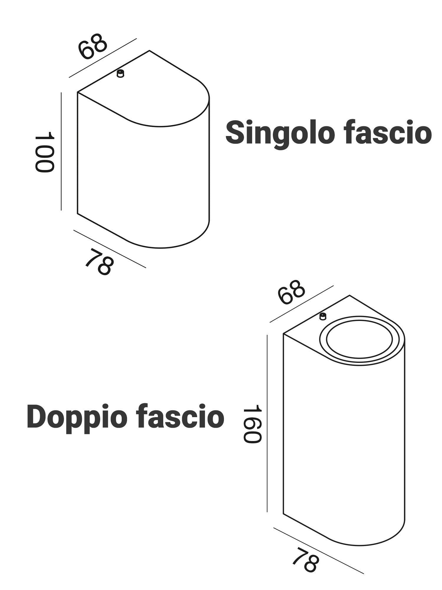 Applique GU10 Esterno Singolo / Doppio fascio di luce Vejo