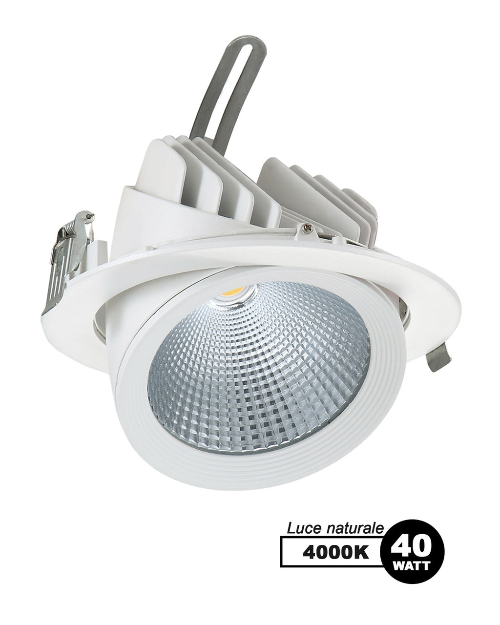 Faretto LED da incasso 40W antiabbagliamento T540C dettaglio