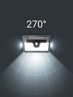 Applique LED Solare Giardino 218 SMD con Sensore di Movimento e Crepuscolare