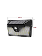 Applique LED Solare Giardino 218 SMD con Sensore di Movimento e Crepuscolare