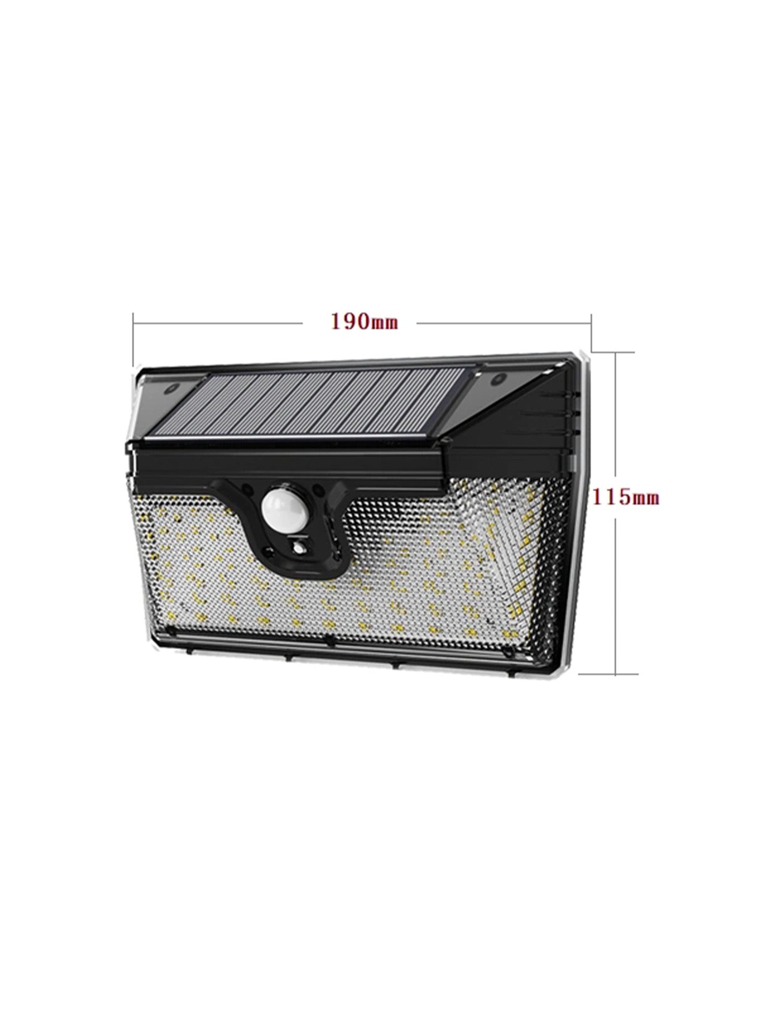 Applique LED Solare Giardino 218 SMD con Sensore di Movimento e Crepuscolare