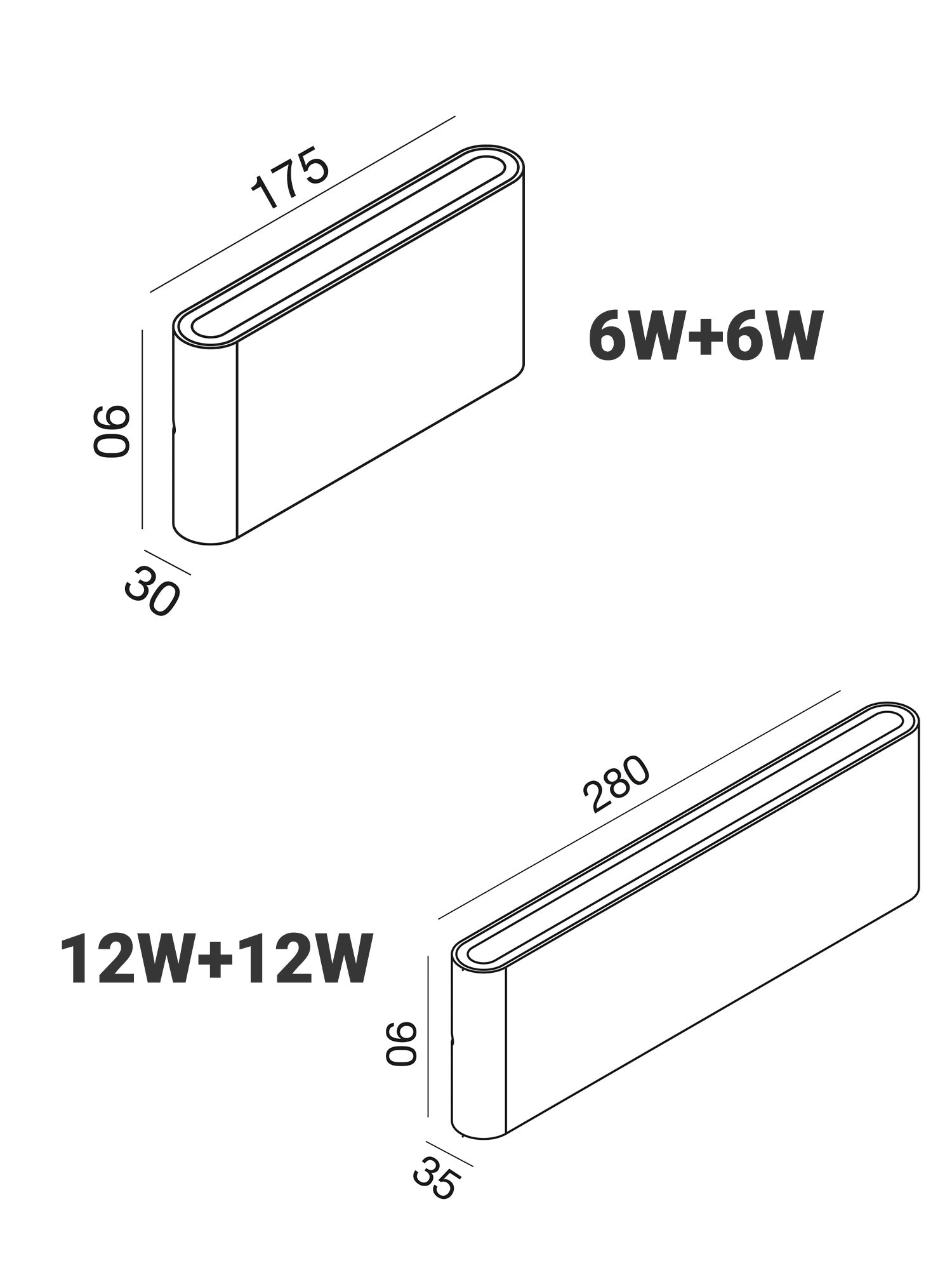 Applique LED Esterno 12W/24W Taarhi