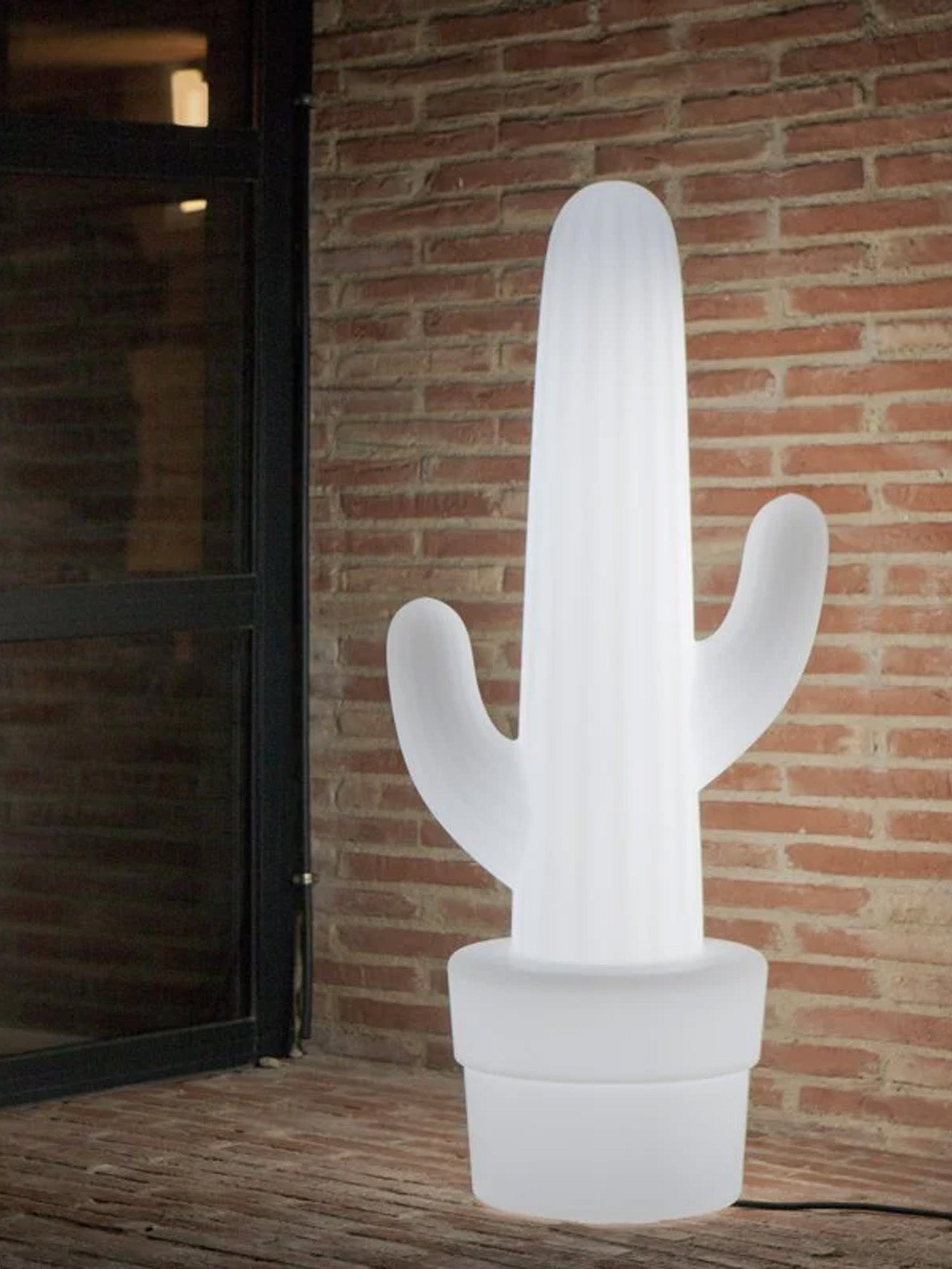 Lampada da Terra Kaktus Bianco Traslucido Immagine principale del prodotto