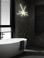 Raggio 4 Bianco 30W luce Naturale 4000K Lampadario LED a Soffitto