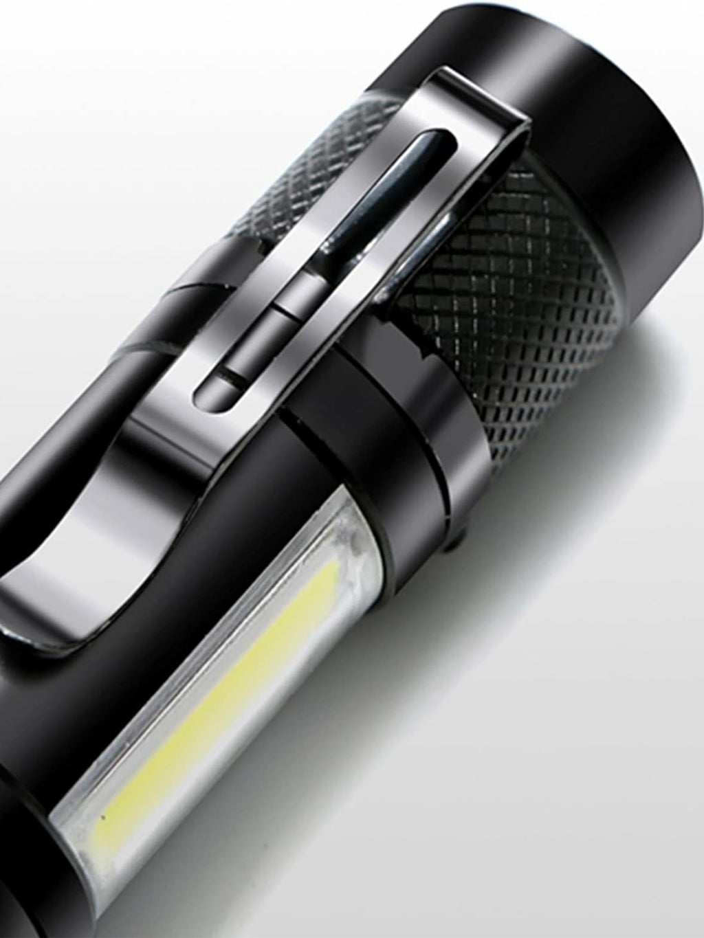 Mini Torcia LED Aluminium Zoom Ricaricabile