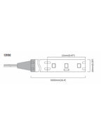 12V Striscia LED 2835 240L 16W/m 1600lm/w 5mt larghezza 10mm