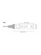 12V Striscia LED 2835 120L 10W/m 800lm/m 5mt Larghezza 8mm